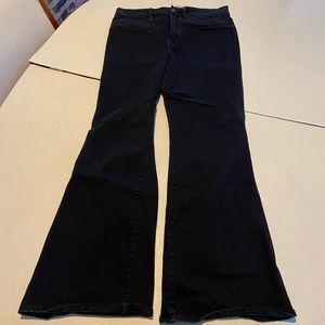 Madewell size 10 flare black jeans